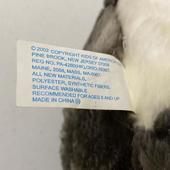 Vintage Kids of America Plush Elephant 15" Gray Chunky Stuffed Animal - Picture 8 of 8